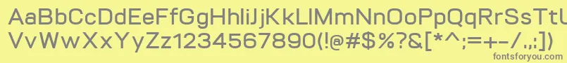 VitroDemibold Font – Gray Fonts on Yellow Background