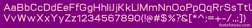 VitroDemibold Font – Pink Fonts on Purple Background