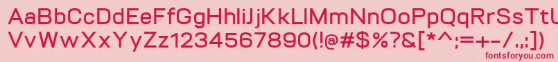 VitroDemibold Font – Red Fonts on Pink Background