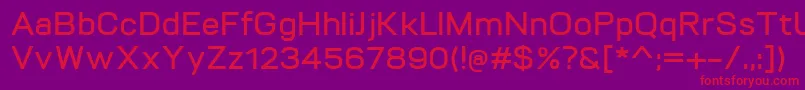 VitroDemibold Font – Red Fonts on Purple Background