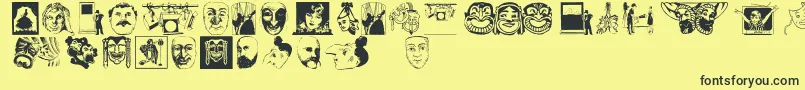 More about Dramaandco Font Dramaandco Font – Black Fonts on Yellow Background