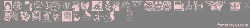 Подробнее о шрифте Dramaandco Шрифт Dramaandco – розовые шрифты на сером фоне