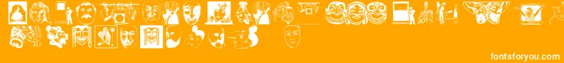 More about Dramaandco Font Dramaandco Font – White Fonts on Orange Background