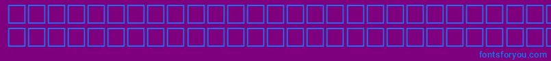 QuiveritalRegular-fontti – siniset fontit violetilla taustalla