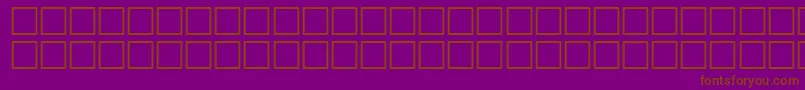 Шрифт QuiveritalRegular – коричневые шрифты на фиолетовом фоне