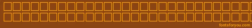 QuiveritalRegular Font – Orange Fonts on Brown Background