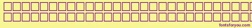 QuiveritalRegular-fontti – violetit fontit keltaisella taustalla