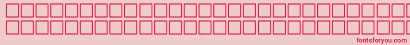 フォントQuiveritalRegular – ピンクの背景に赤い文字