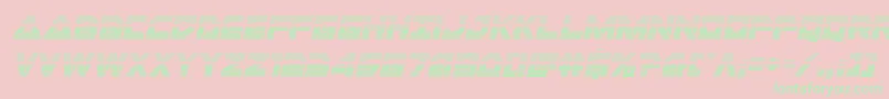 Libertyislandgradital Font – Green Fonts on Pink Background