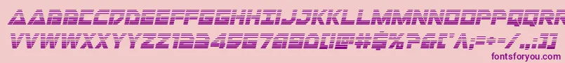 Libertyislandgradital Font – Purple Fonts on Pink Background