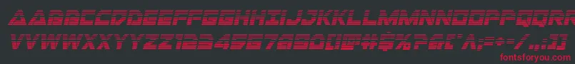 Libertyislandgradital Font – Red Fonts on Black Background