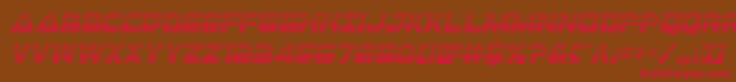 Libertyislandgradital Font – Red Fonts on Brown Background