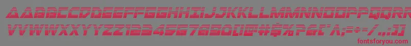 Libertyislandgradital Font – Red Fonts on Gray Background