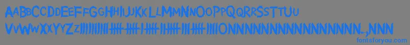 WritingWithoutInk-fontti – siniset fontit harmaalla taustalla