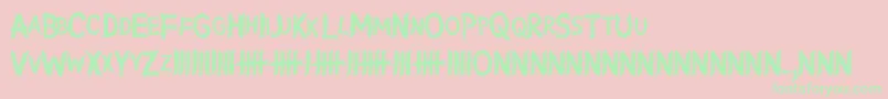 WritingWithoutInk Font – Green Fonts on Pink Background