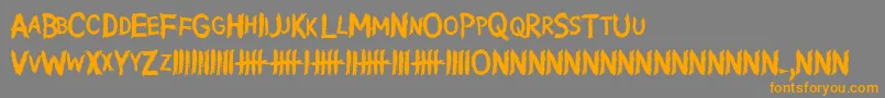 Шрифт WritingWithoutInk – оранжевые шрифты на сером фоне