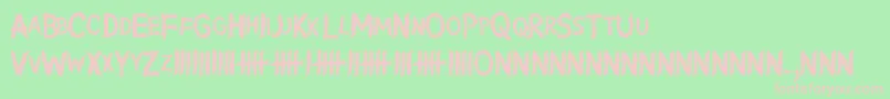 WritingWithoutInk Font – Pink Fonts on Green Background