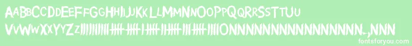 WritingWithoutInk Font – White Fonts on Green Background