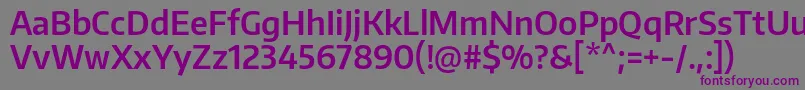 EncodesansnarrowSemibold Font – Purple Fonts on Gray Background