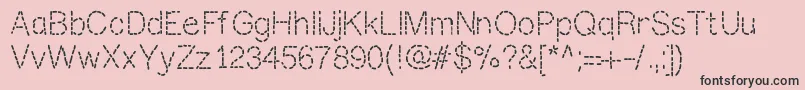 Mixstitch Font – Black Fonts on Pink Background