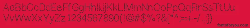 Mixstitch Font – Black Fonts on Red Background