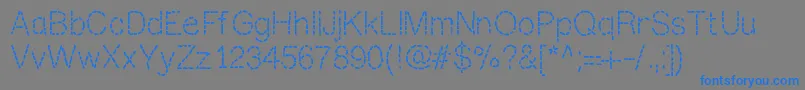 Mixstitch Font – Blue Fonts on Gray Background