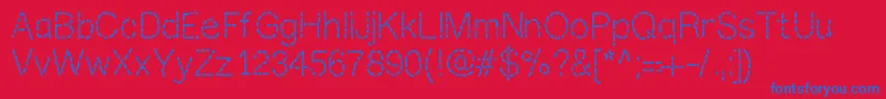 Mixstitch Font – Blue Fonts on Red Background