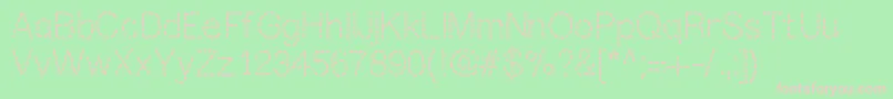 Mixstitch Font – Pink Fonts on Green Background