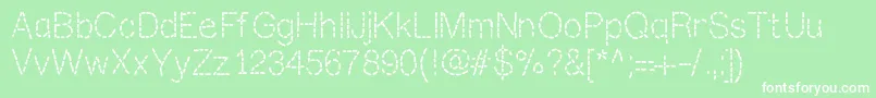 Mixstitch Font – White Fonts on Green Background