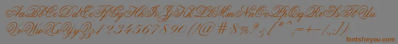 Подробнее о шрифте Old Script Шрифт Old Script – коричневые шрифты на сером фоне