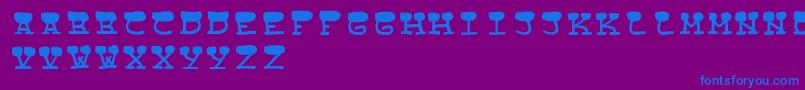 StreetCowboysRegular Font – Blue Fonts on Purple Background