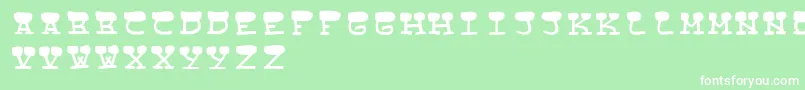 StreetCowboysRegular Font – White Fonts on Green Background