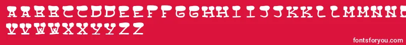 StreetCowboysRegular Font – White Fonts on Red Background