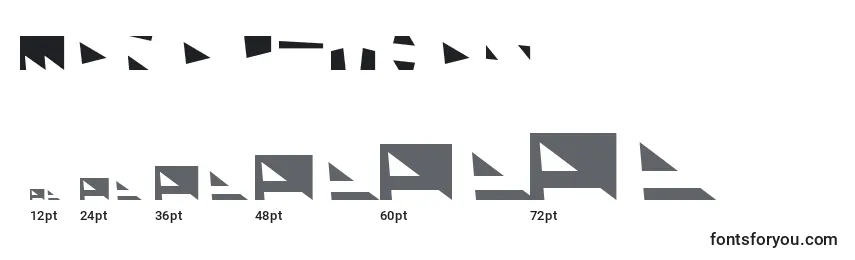 Размеры шрифта Monolithos