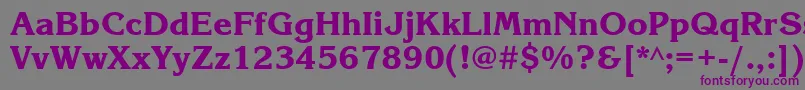 Korinnablackctt Font – Purple Fonts on Gray Background