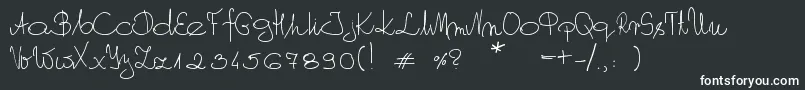 MyOwnScript Font – White Fonts