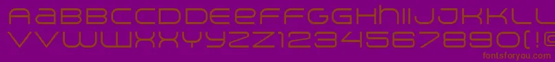 ArkitechLight Font – Brown Fonts on Purple Background