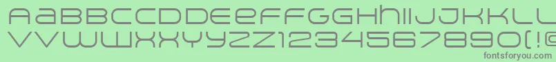 ArkitechLight Font – Gray Fonts on Green Background