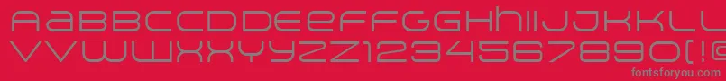 ArkitechLight Font – Gray Fonts on Red Background