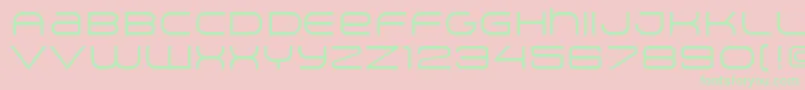 ArkitechLight Font – Green Fonts on Pink Background