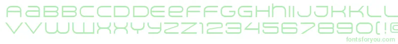 ArkitechLight Font – Green Fonts on White Background