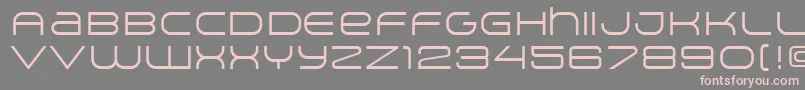 ArkitechLight Font – Pink Fonts on Gray Background