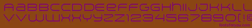 ArkitechLight Font – Purple Fonts on Brown Background