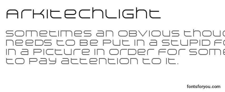 フォントArkitechLight