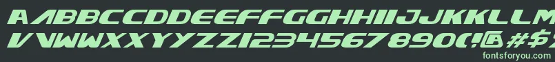 Xcelv3i Font – Green Fonts on Black Background