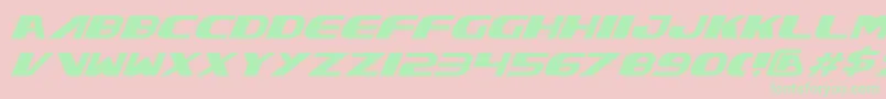 Xcelv3i Font – Green Fonts on Pink Background