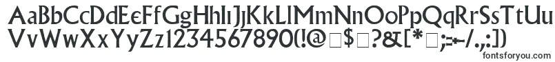 Шрифт VillagePlain – очень широкие шрифты