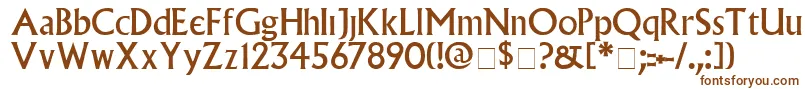 VillagePlain Font – Brown Fonts on White Background