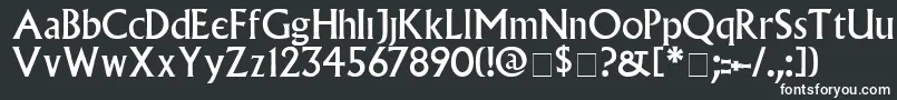 VillagePlain Font – White Fonts on Black Background