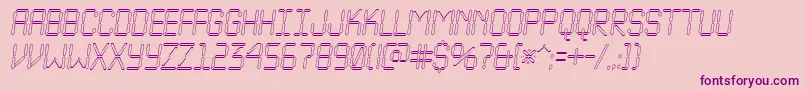 ALcdnovaotlobl Font – Purple Fonts on Pink Background